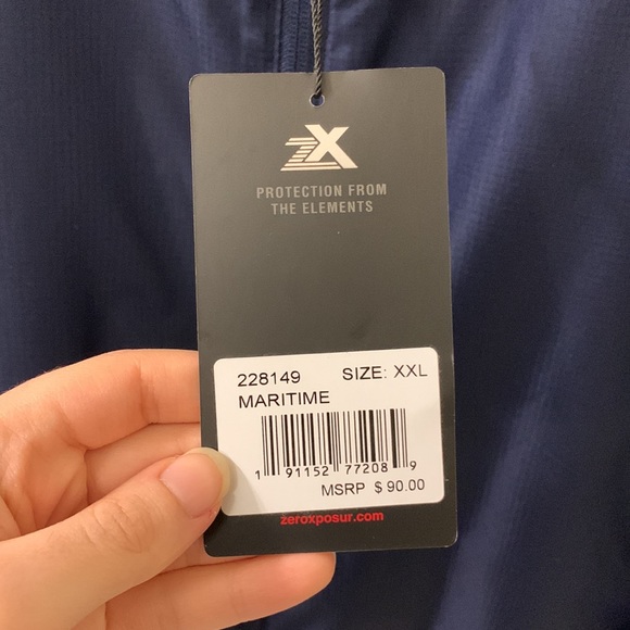 Zeroxposur Hardshell Navy Blue Jacket - Picture 6 of 13